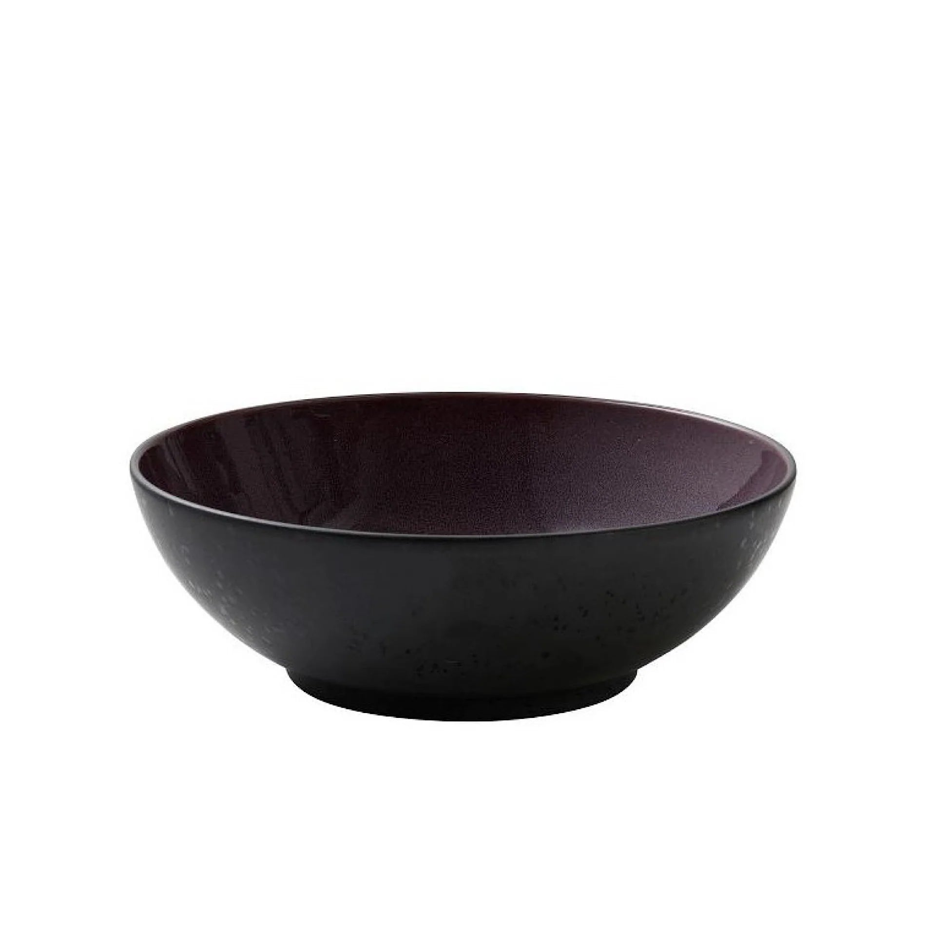 Bitz Living Stoneware Salad Bowl 30cm Black Lilac